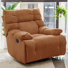 Metal frame ergonomic recliner in green color