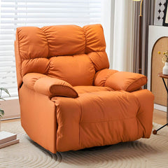 Standard size recliner with solid color pattern