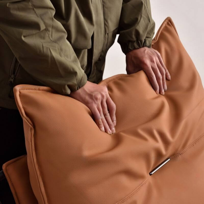 Comfortable cushion back of synthetic leather chair