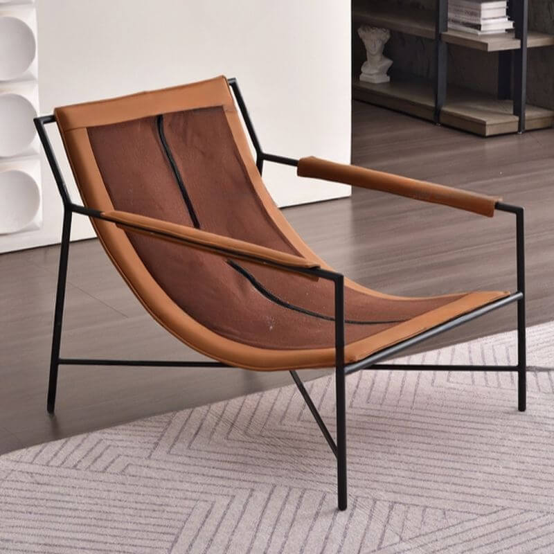 Metal legs of the ergonomic accent chair