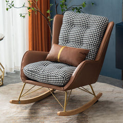 Comfortable single seating rocking chair design