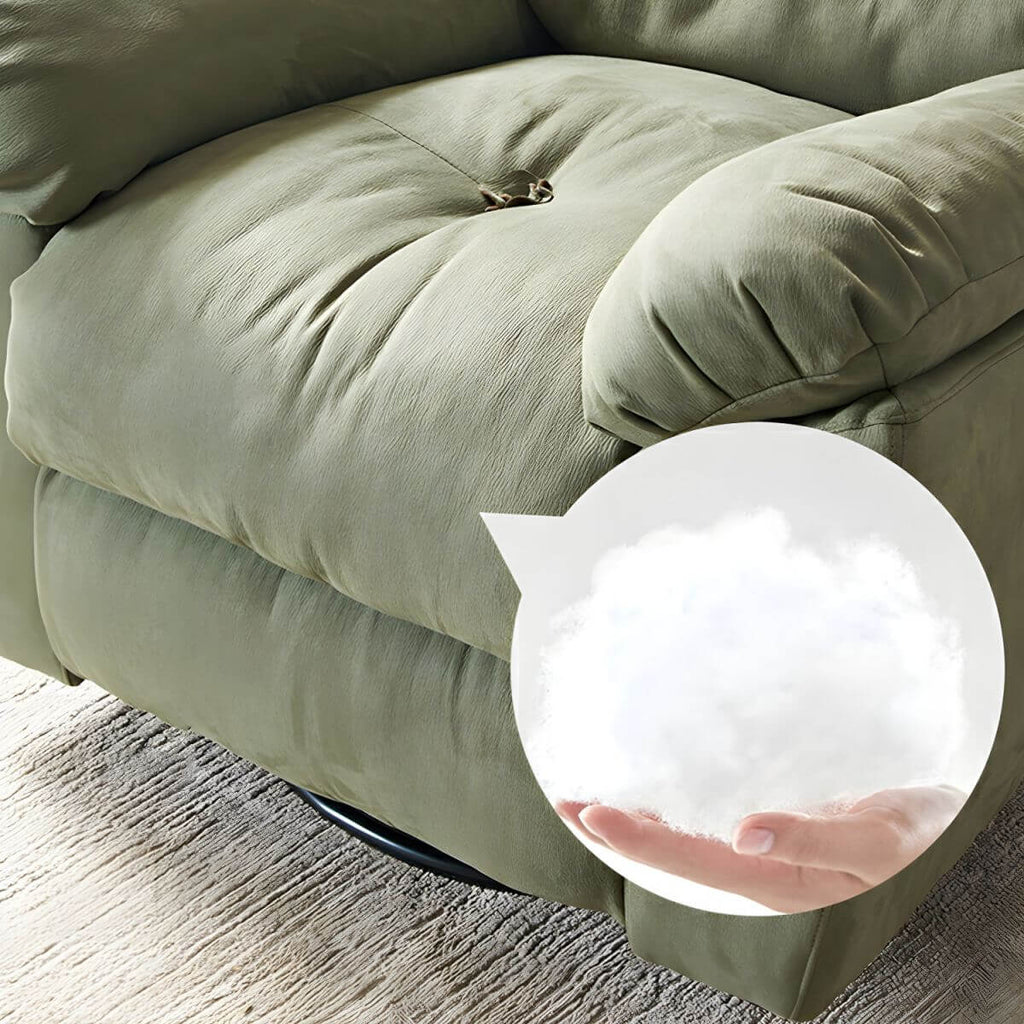 Modern Suede Recliner in Trendy Colors