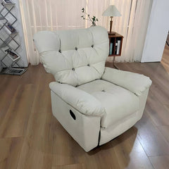 Elegant Suede Recliner with Innovative Design Features