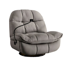 Green Swivel Rocker Recliner in a modern living room