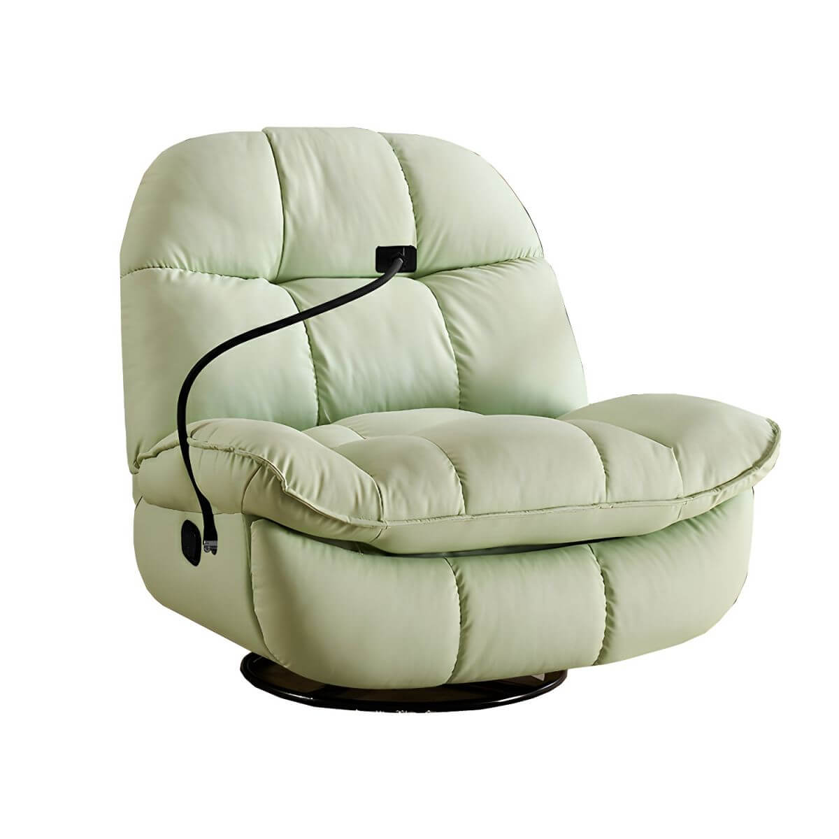 Gray Ergonomic Recliner with lumbar support