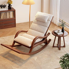 Espresso finish rocking chair in living room