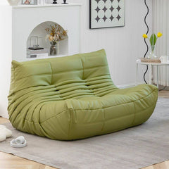 Chic green bean bag chair for relaxation