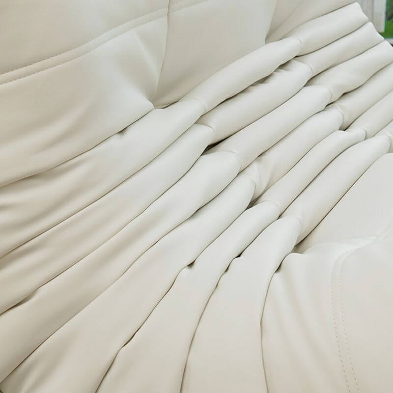 Stylish grey bean bag chair in modern interior