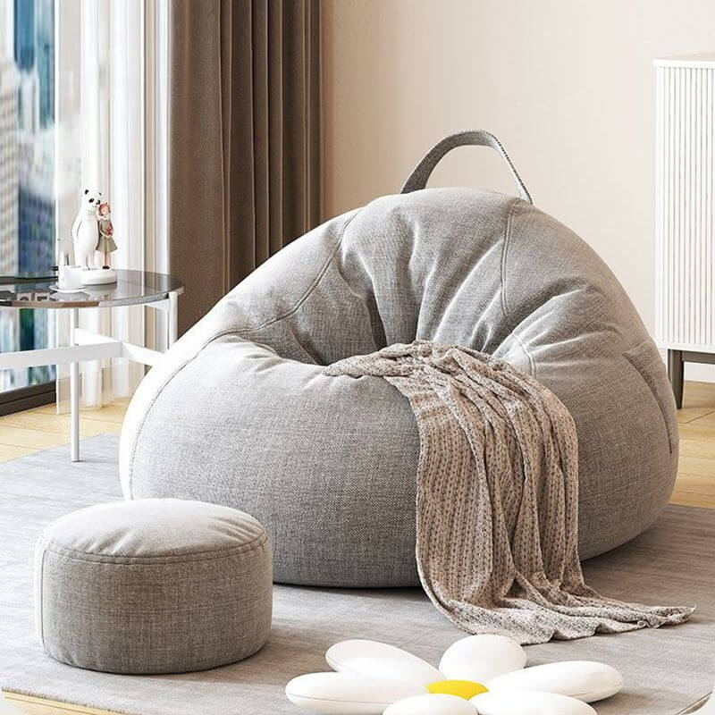 Fabric Storage Bean Bag Chair in Fruit Green Image principale du produit