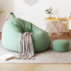 Bean Bag Chair & Ottoman set in Khaki