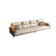 sectional arrangement with white sofa