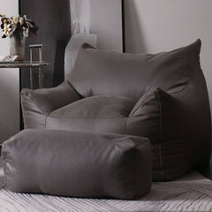 brown bean bag chair for indoor use