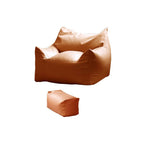 brown bean bag chair for indoor use