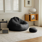 Faux Leather Lazy Bean Bag Chair in a stylish setting