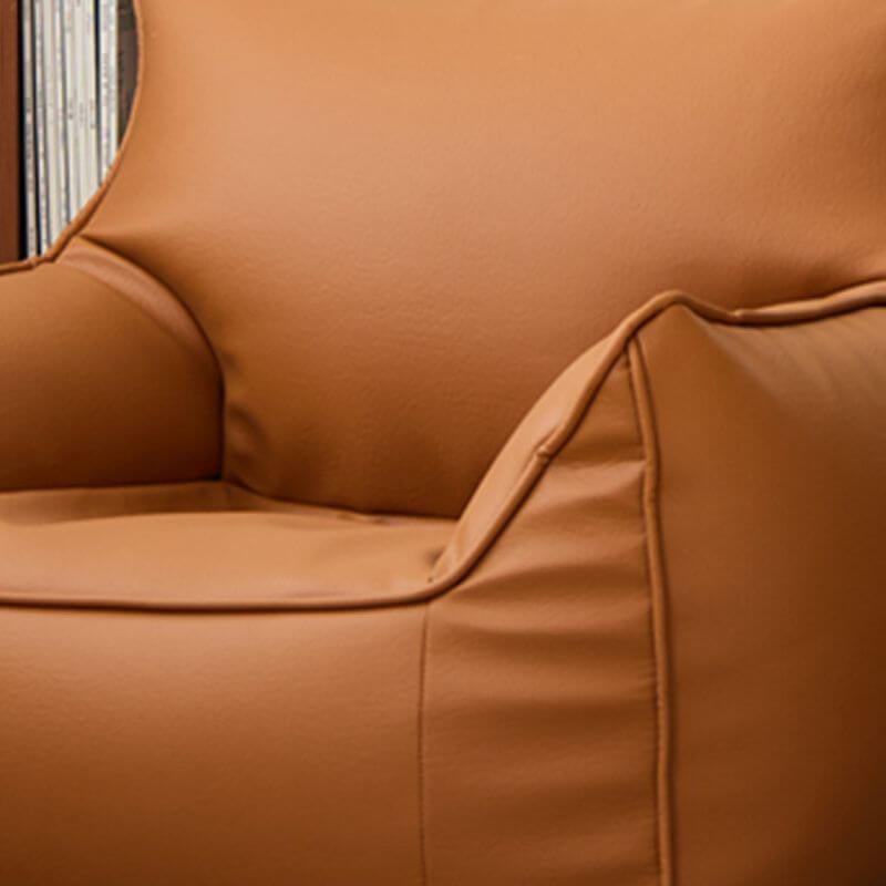 Contemporary interior featuring faux leather furniture