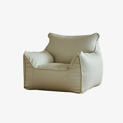 Stain resistant bean bag chair in modern living room