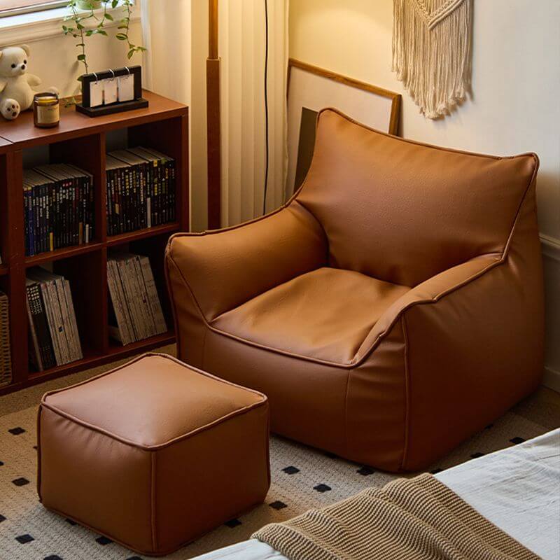 Stylish bean bag chair with removable cover