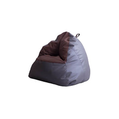 Faux leather bean bag chair in grey