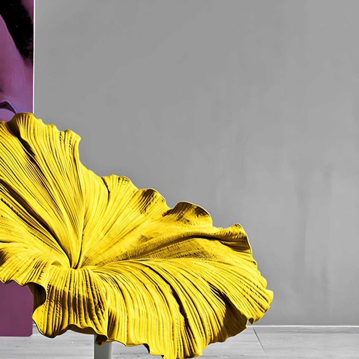 Armless Papasan chair in a modern setting