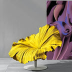 Papasan chair styled in a bedroom