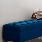 Spacious interior of a modern storage ottoman