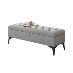 Elegant rectangle ottoman in living room setting