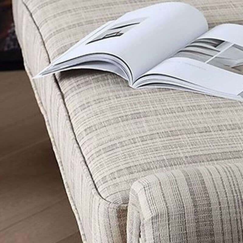 Striped Chaise Lounge in Soft Pastel Colors