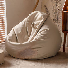 Genuine Leather Bean Bag Chair with Soft Texture