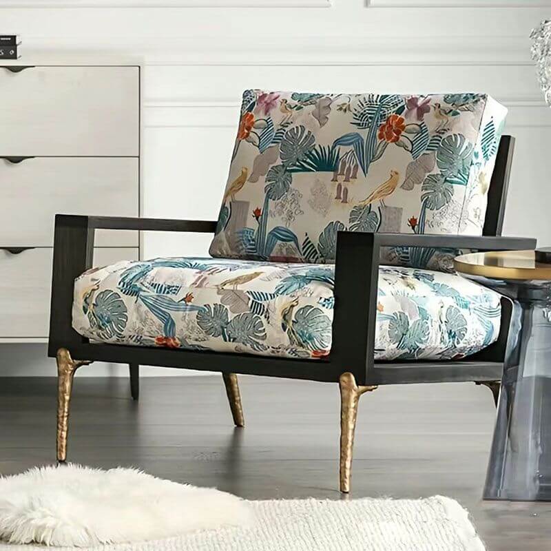 Comfortable chair with armrests