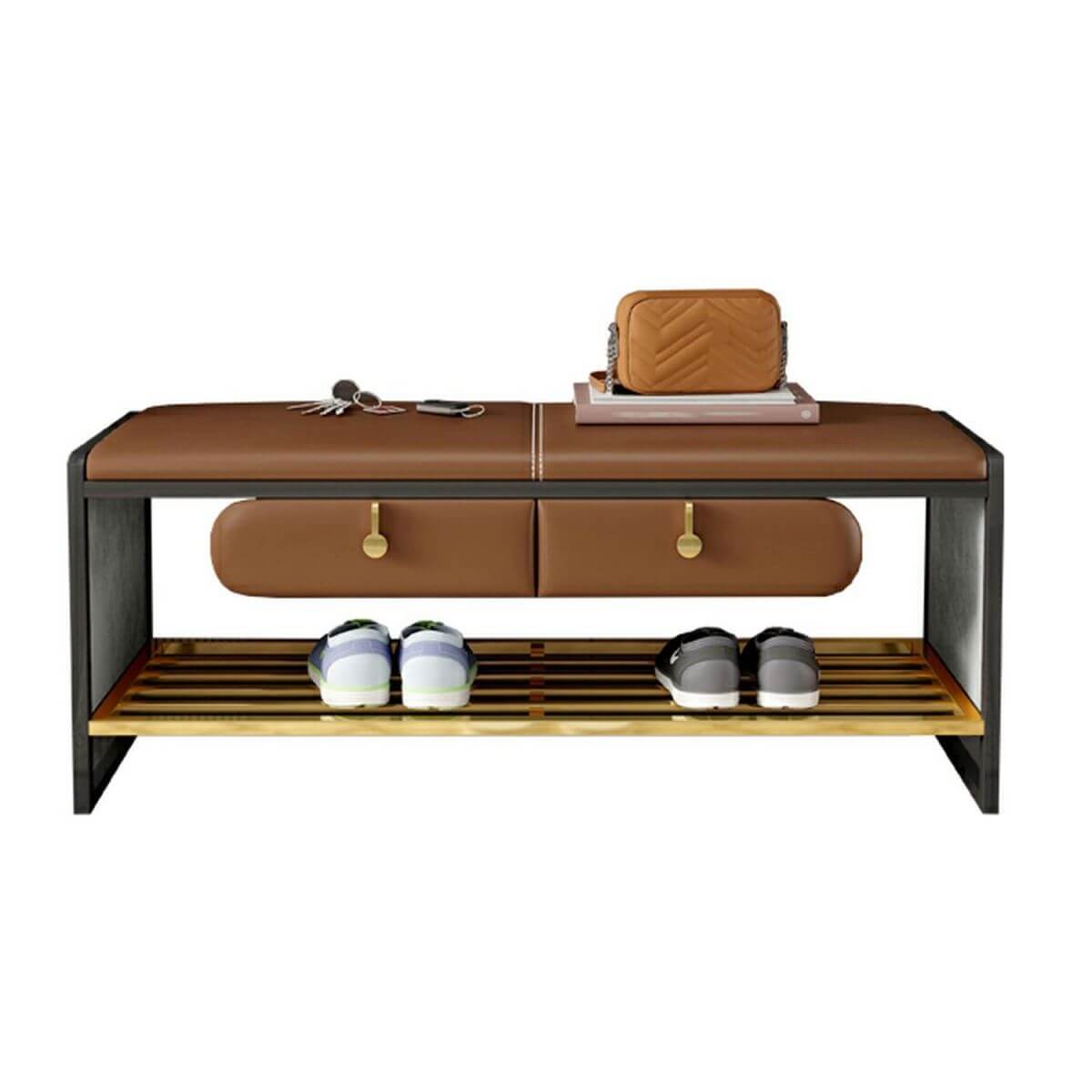 Stylish living room featuring Glam Ottoman