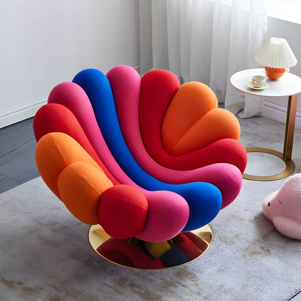 Comfortable seating of the Glam Papasan Chair