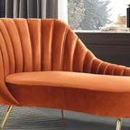 Elegant beige chaise lounge with foam filling