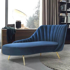 Chic solid color chaise lounge for modern interiors