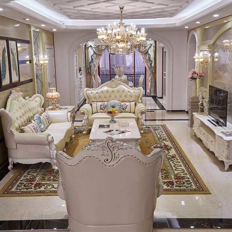 グラマラスクリームラブシート/シングルソファ（ソリッドカラー）、2人または1人用 サブ画像