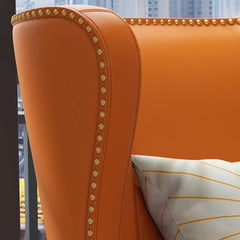 Classic armchair with nailhead accents