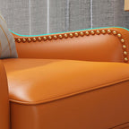 Non-reclining pine wood chair