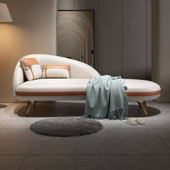 Glamorous Solid Color Chaise Lounge with left-arm orientation