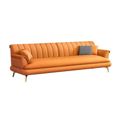 Glamorous sofa with decorative pillows