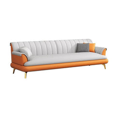 Contemporary flared arm couch design