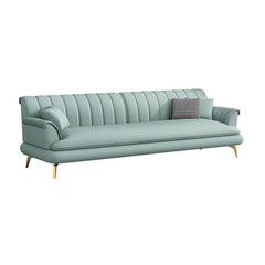 Contemporary flared arm couch design