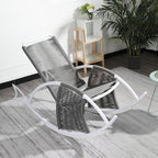 Single Seater Grey Rocking Chair