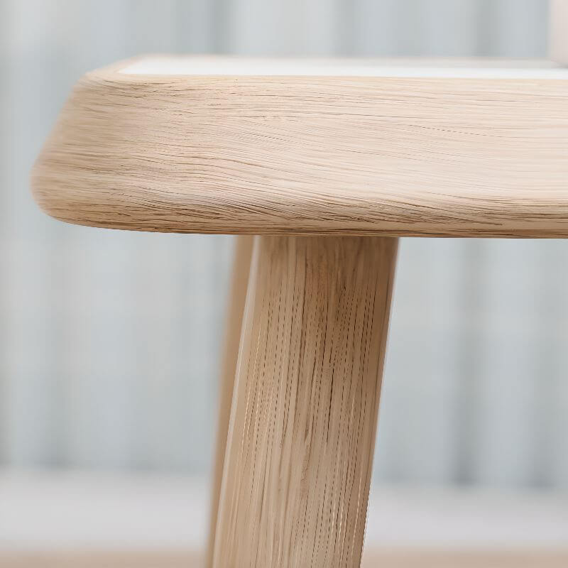 Elegant Upholstered Grey Rocking Chair