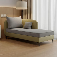 Trendy chaise lounge with solid color upholstery