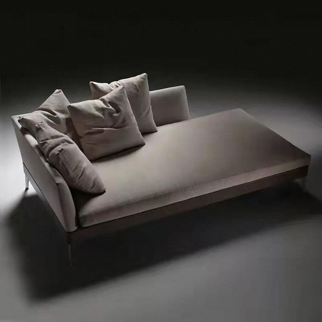 グレー張り未固定シェーズラウンジ サブ画像