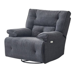 Green heated recliner in modern interior