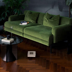 High-Density Green Modern Sofa in living room