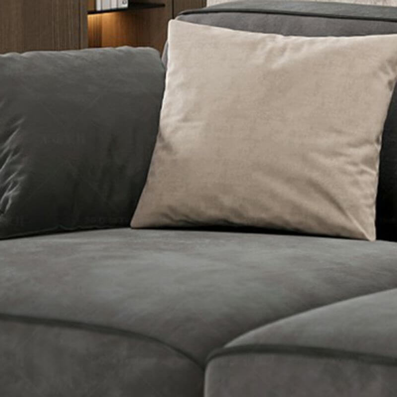 Space-saving L-shape recliner sofa