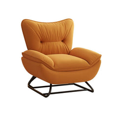 Indoor Modern Rocking Chair in Caramel Upholstery