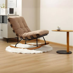 Tufted upholstered rocking chair