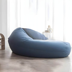 Indoor Navy Tech Cloth Bean Bag Chair front view